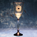 Daisy Wine Glass